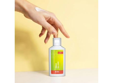 50 ml Flasche - Handbalsam "Ingwer-Limette" - Body Label