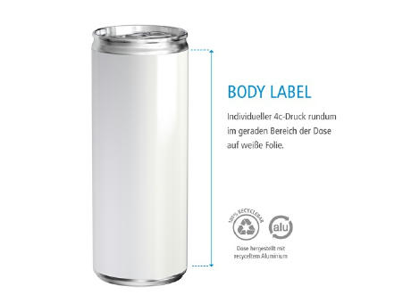 250 ml Energy Drink - Body Label (außerh. Deutschlands)