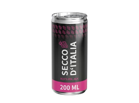 200 ml Secco d´Italia (Dose) - Body Label (außerh. Deutschlands)