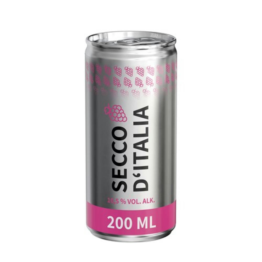 200 ml Secco d´Italia (Dose) - Body Label transparent (außerh. Deutschlands)
