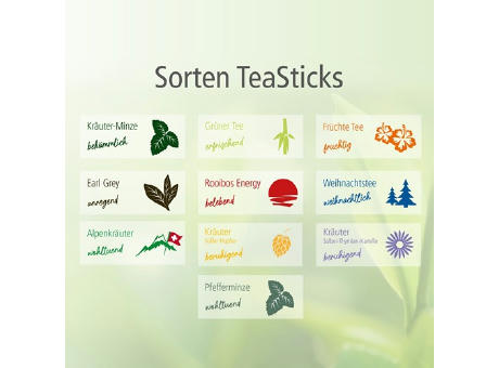 TeaStick - Grüner Tee Ingwer Zitrone - Individual Design