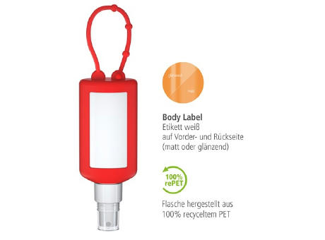 50 ml Bumper rot - Sonnenschutzspray LSF 50 - Body Label