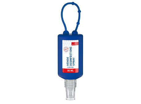 50 ml Bumper blau - Hände-Desinfektionsspray (DIN EN 1500) - Body Label