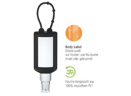 50 ml Bumper schwarz - Sonnenschutzspray LSF 50 - Body Label