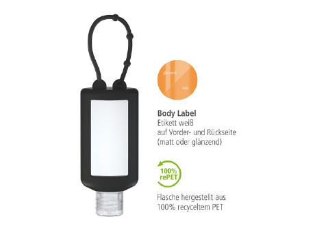 50 ml Bumper schwarz - Hände-Desinfektionsgel (DIN EN 1500) - Body Label
