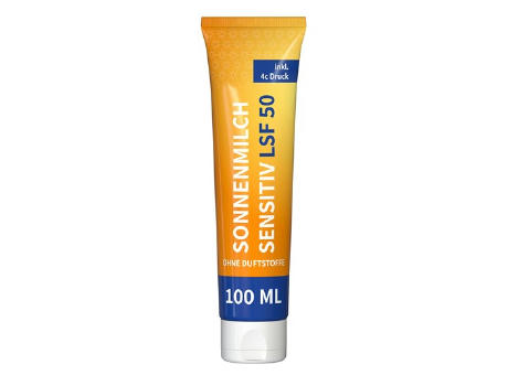 100 ml Tube - Sonnenmilch LSF 50 (sensitiv) - FullbodyPrint