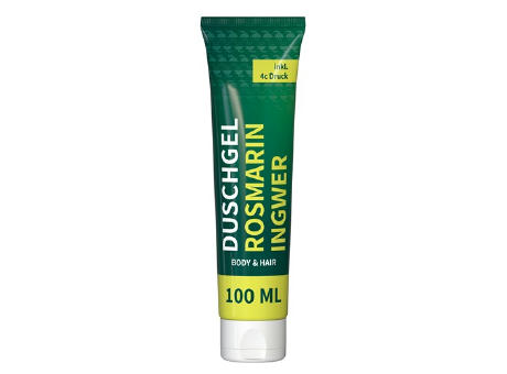 100 ml Tube - Duschgel Rosmarin-Ingwer - FullbodyPrint