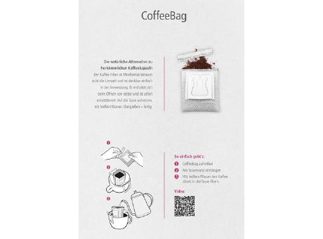 CoffeeFlyer - Fairtrade - naturbraun, Individual Design