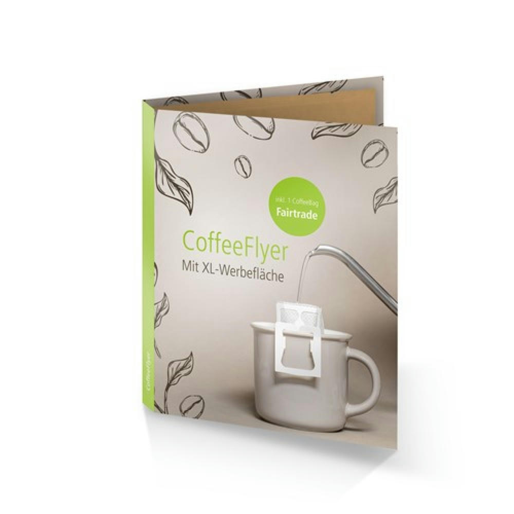 CoffeeFlyer - Fairtrade - naturbraun, Individual Design