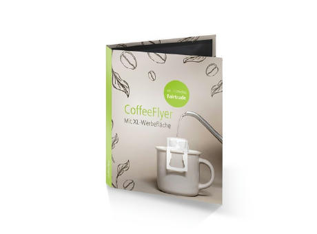 CoffeeFlyer - Fairtrade - schwarz, Individual Design