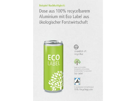 250 ml Energy Drink zuckerfrei - Eco Label