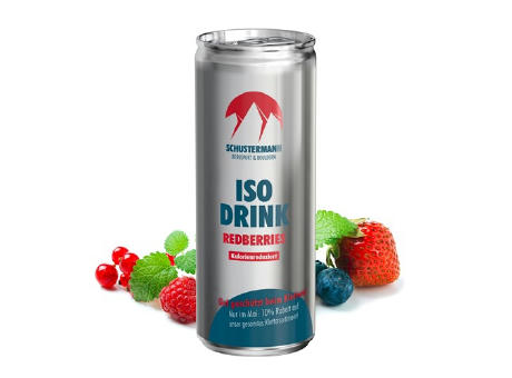 250 ml Iso Drink Redberries - Body Label transparent (außerh. Deutschlands)