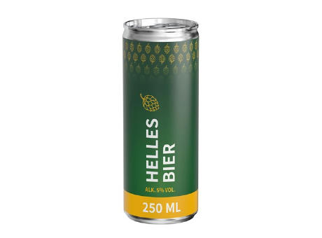 250 ml Bier - Eco Label (außerh. Deutschlands)