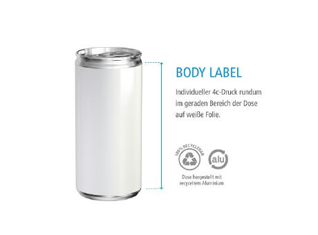 200 ml Orangensaft (Dose) - Body Label