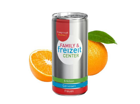 200 ml Orangensaft (Dose) - Fullbody transparent