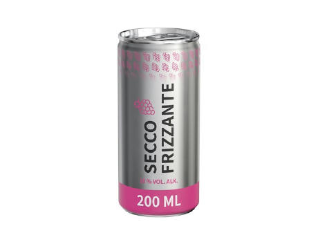 200 ml Secco frizzante (Dose) - Fullbody transparent (außerh. Deutschlands)