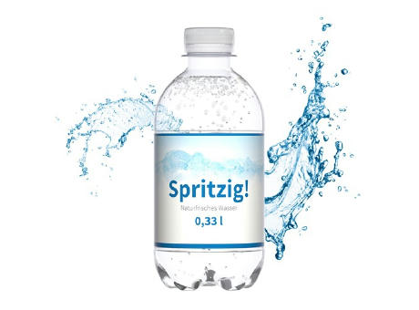 330 ml Wasser spritzig - Eco Label (außerh. Deutschlands)