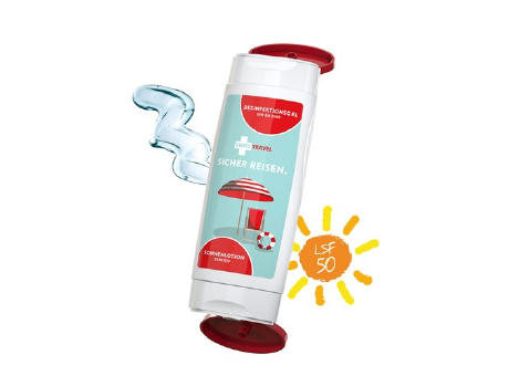 DuoPack Sonnenmilch LSF 50 (sensitiv) + Hände-Desinfektionsgel (DIN EN1500) (2 x 50 ml)