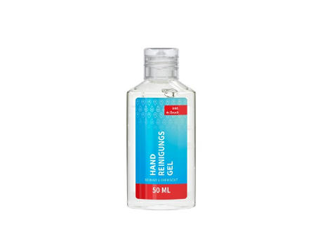 50 ml Flasche - Handreinigungsgel (alk.) - Body Label