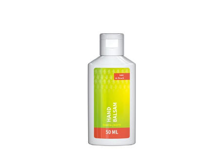 50 ml Flasche - Handbalsam "Ingwer-Limette" - Body Label