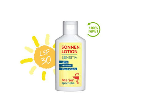 50 ml Flasche - Sonnenmilch LSF 30 (sensitiv) - Body Label