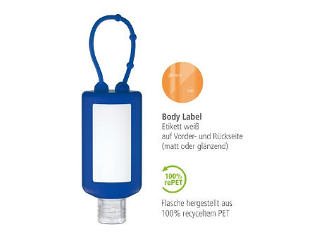 50 ml Bumper blau - Handreinigungsgel (alk.) - Body Label