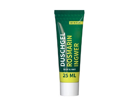 25 ml Tube - Duschgel Rosmarin-Ingwer - FullbodyPrint