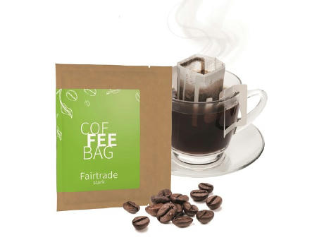 CoffeeBag - Fairtrade - naturbraun, Individual Design