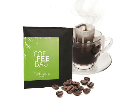 CoffeeBag - Fairtrade - schwarz, Individual Design