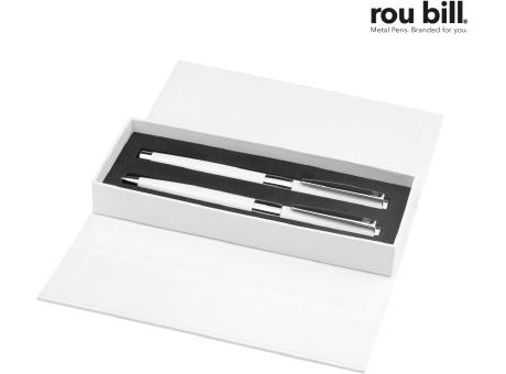roubill Image   White Line Set (Drehkugelschreiber+ Rollerball)