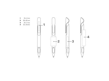 senator - Evoxx Polished Recycled LC Druckkugelschreiber