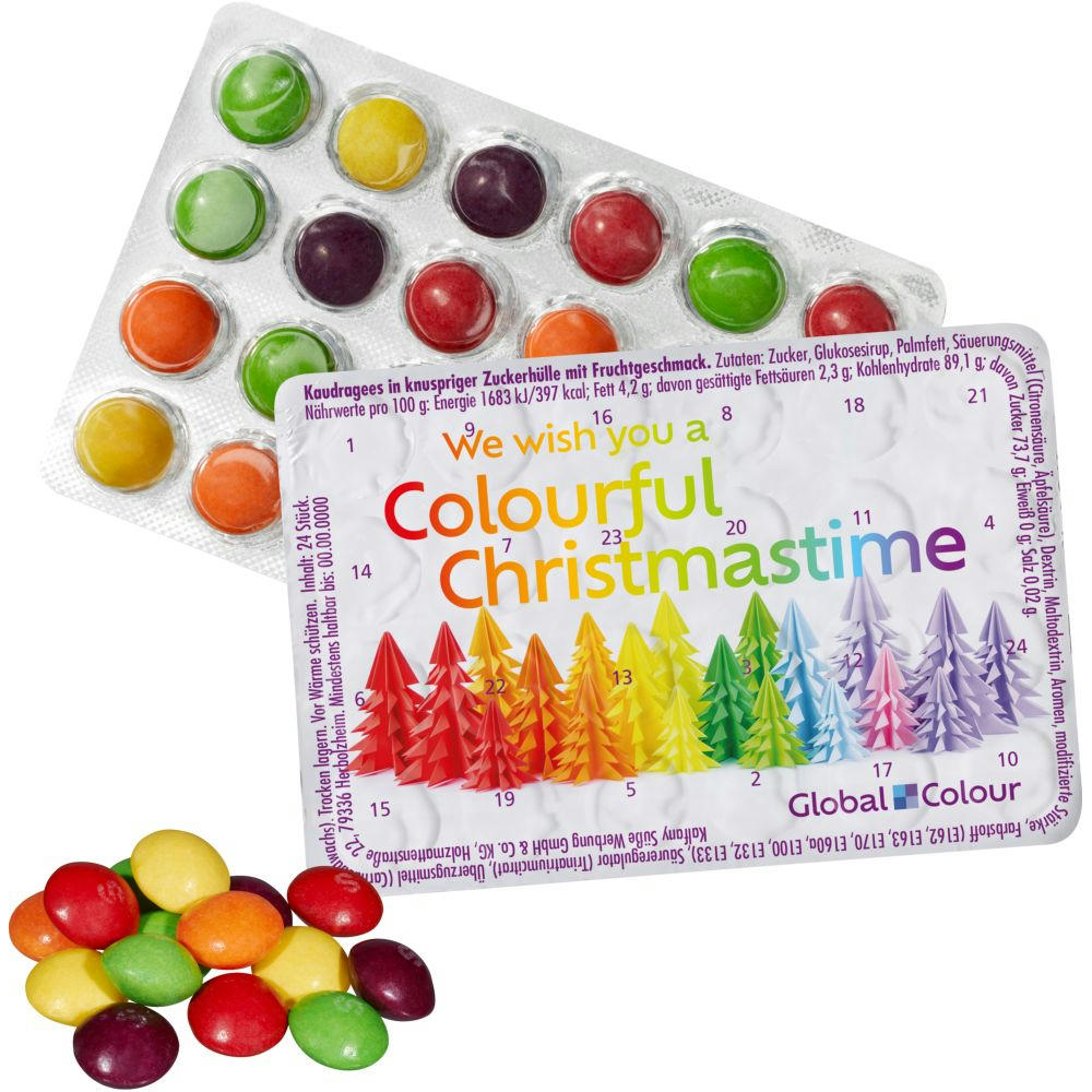 Kleinster (Advents-) Kalender der Welt mit SKITTLES® Original Fruity Candy