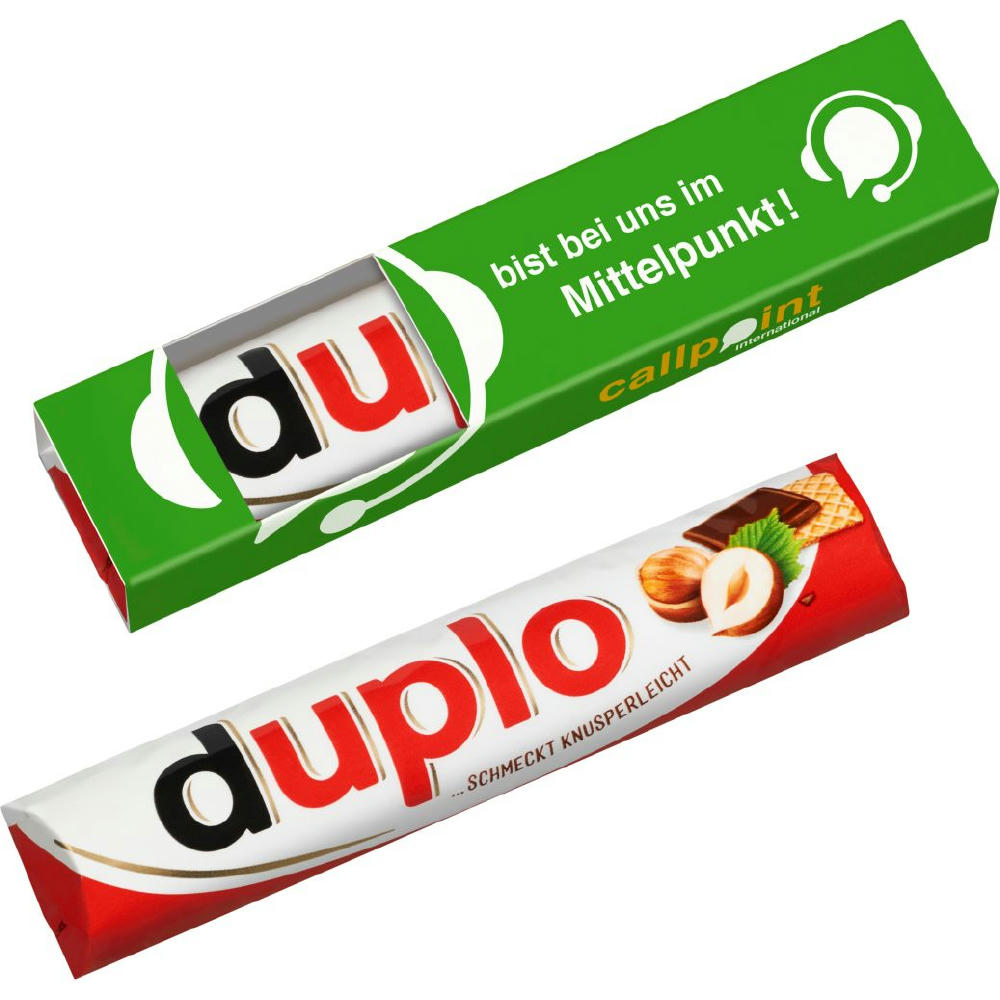 1er Duplo im Werbeschuber