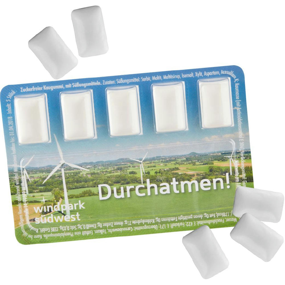 Smart Card mit zuckerfreien Kaugummi-Dragees