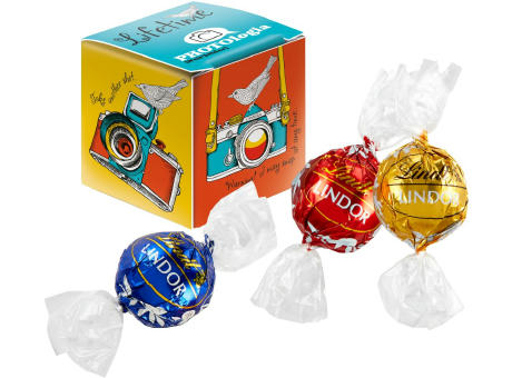 Mini Promo-Würfel mit Lindt Lindor Kugel Mix