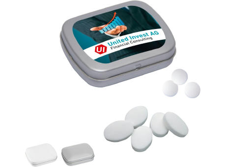 MINI-Klappdose mit Pfefferminzpastillen, 20g