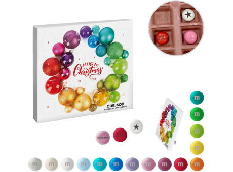 reinpapier® Mini-Adventskalender mit personalisierten M&M'S® Schokolinsen