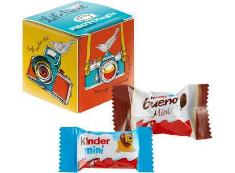 Mini Promo-Würfel mit Kinder Schokolade Mini & Kinder bueno Mini Mix