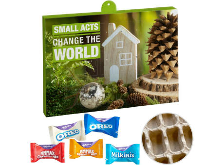 Premium Präsent-Adventskalender "Eco" mit Milka Favourites Mix