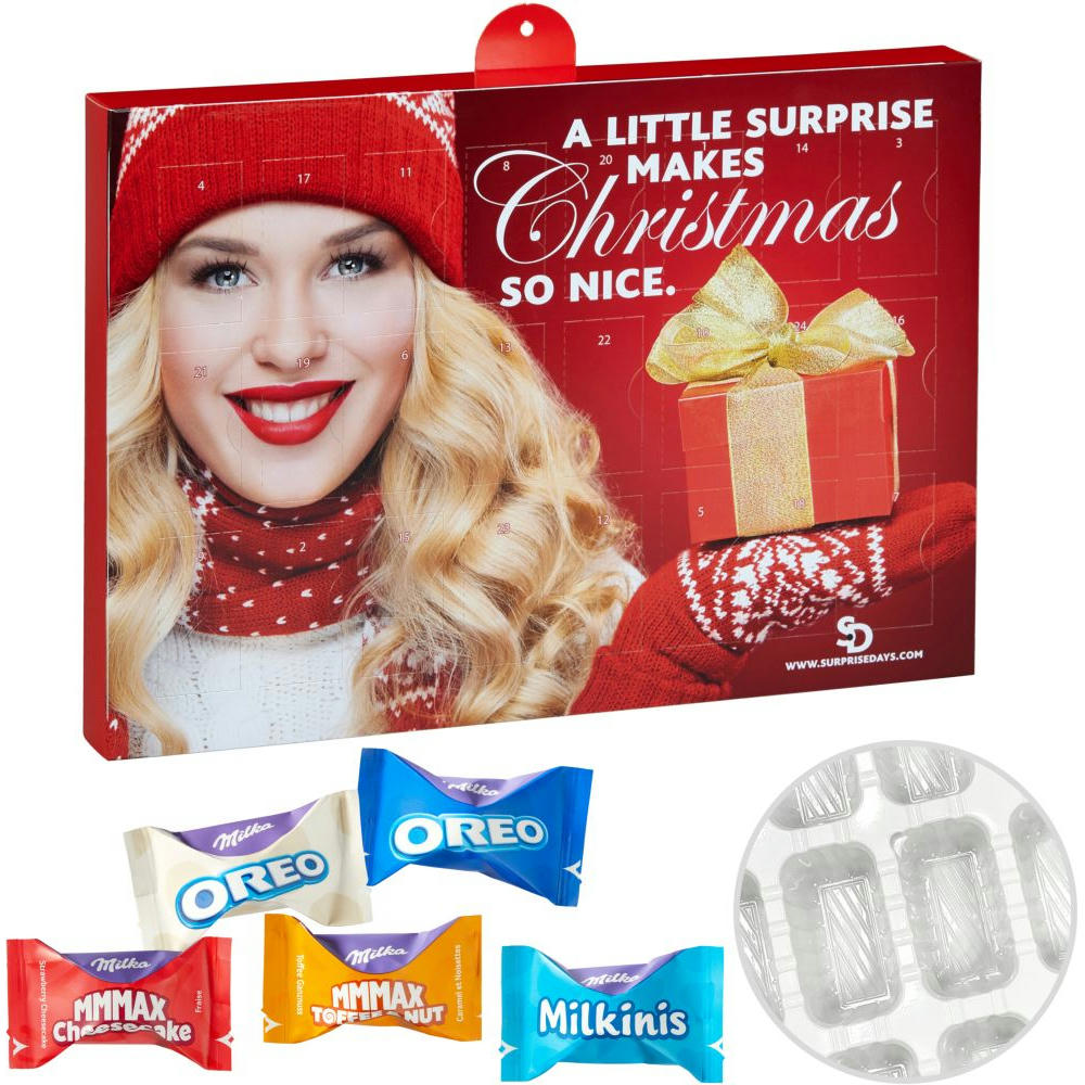 Premium Präsent-Adventskalender mit Milka Favourites Mix