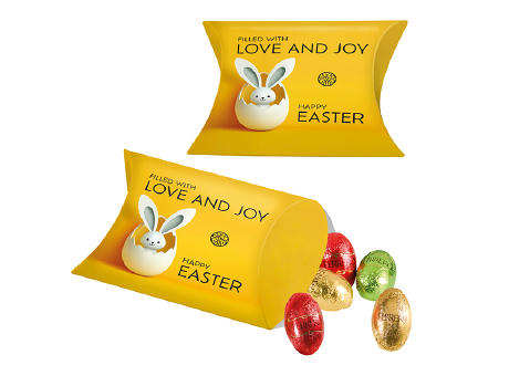 Promo-Kissenverpackung mit Ferrero Küsschen Eiern