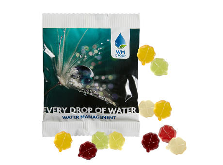 Fruchtgummi STANDARD 20 g, VEGAN im kompostierbaren Tütchen