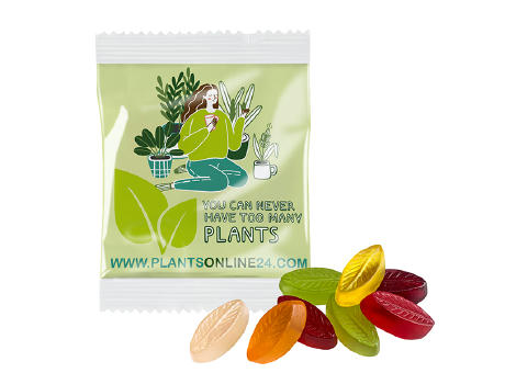 Fruchtgummi INDIVIDUELL 20 g, VEGAN im kompostierbaren Tütchen