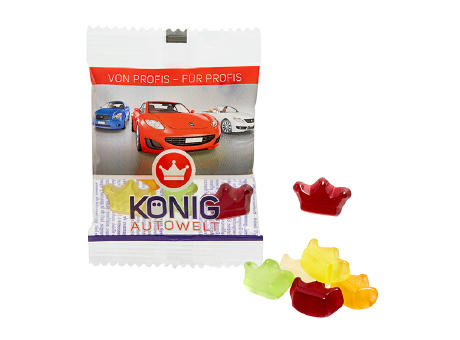 Fruchtgummi INDIVIDUELL 10 g, VEGAN im kompostierbaren Tütchen