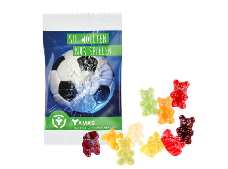 Fruchtgummi STANDARD 15 g, VEGAN im kompostierbaren Tütchen