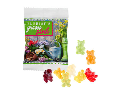 Fruchtgummi STANDARD 10 g, VEGAN im kompostierbaren Tütchen