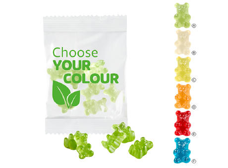 VEGANE 1-farbige Premium-Bärchen 10 g