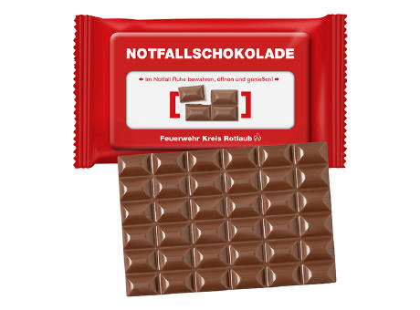 Schoko-Tafel XL in konventionellem Flowpack