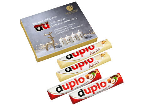 4 er  "Advents"- Duplo-Pack mit 2 x Duplo klassisch + 2 x Duplo weiß
