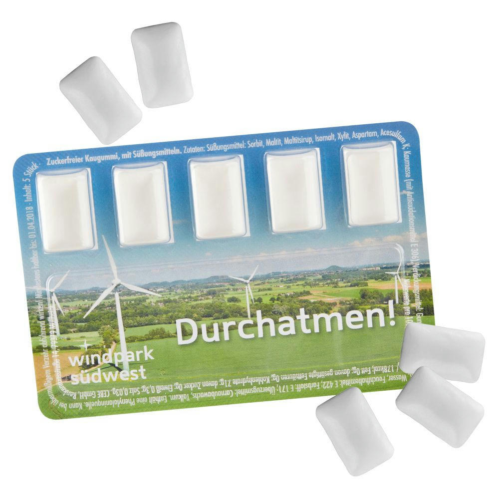 Smart Card mit zuckerfreien Kaugummi-Dragees